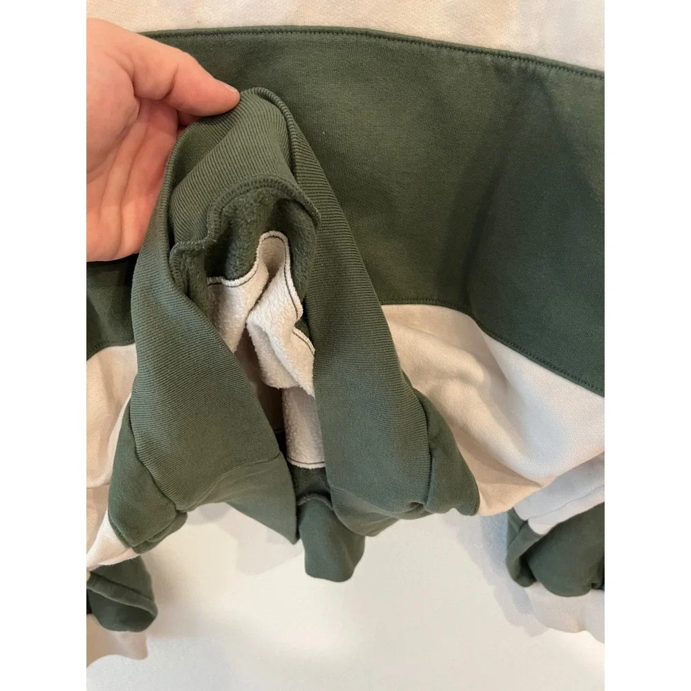 Abercrombie & Fitch Sweatshirt Womens Medium Green New York Social Club Pullover - Picture 3 of 8